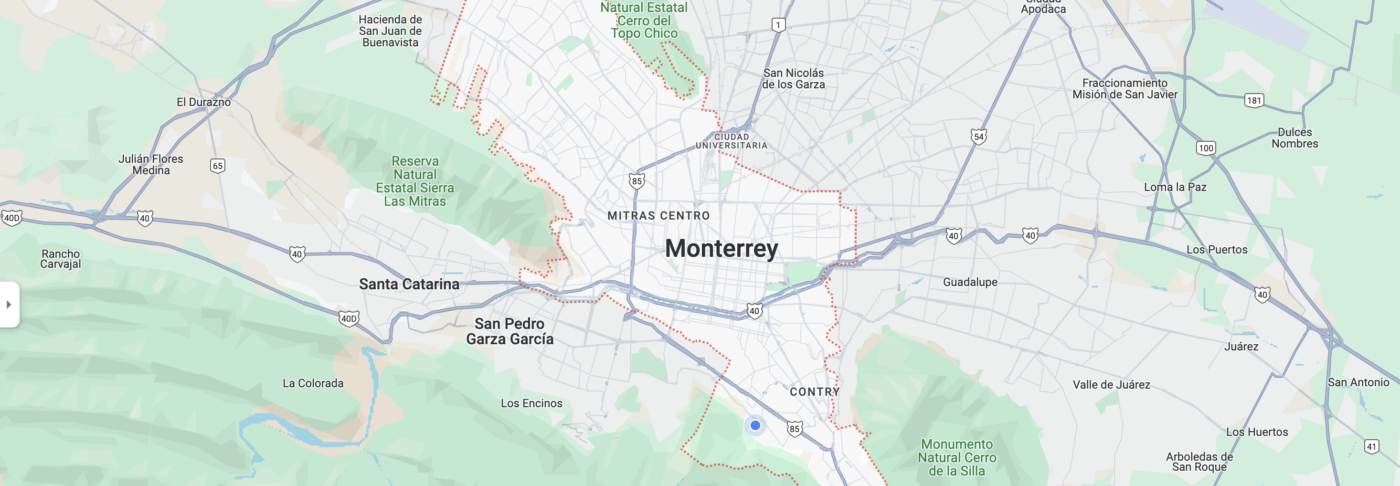 google maps monterrey nuevo leon mexico